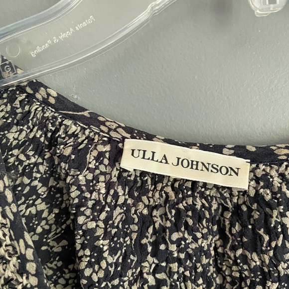 Ulla Johnson Smocked Silk Blouse Size 4 - Picture 3 of 5